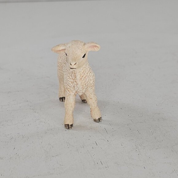 Schleich Lamb 17069 Cream Color Baby Sheep Farm Animal - Picture 8 of 9